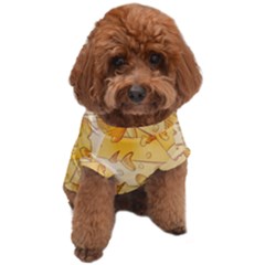Cheese-slices-seamless-pattern-cartoon-style Dog T-shirt by Pakemis