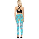 Colored-sketched-sea-elements-pattern-background-sea-life-animals-illustration Pocket Leggings  View2