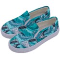 Sea-waves-seamless-pattern Kids  Canvas Slip Ons View2