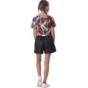 Natural-seamless-pattern-with-tiger-blooming-orchid Kids  Basic Tee View2