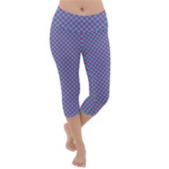 Pattern Lightweight Velour Capri Yoga Leggings by gasi