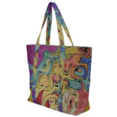 Abstract Art Zip Up Canvas Bag by gasi