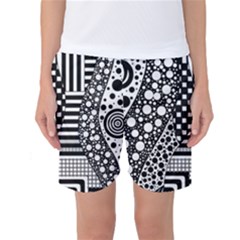 Black And White Women s Basketball Shorts by gasi