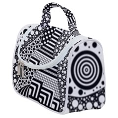 Black And White Satchel Handbag by gasi