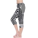 Black and white Capri Leggings  View3