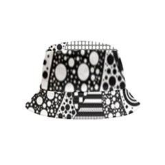 Black And White Bucket Hat (kids) by gasi