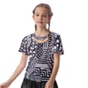 Black and white Kids  Front Cut Tee View2