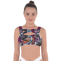Abstract Art Bandaged Up Bikini Top by gasi