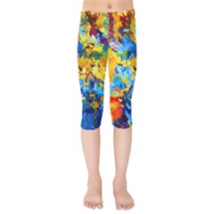 Abstract Art Kids  Capri Leggings  by gasi