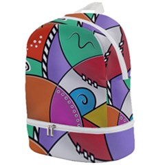 Modern Art Zip Bottom Backpack by gasi