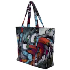 Abstract Art Zip Up Canvas Bag by gasi