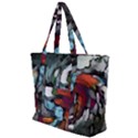 Abstract Art Zip Up Canvas Bag View1