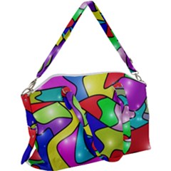 Modern Art Canvas Crossbody Bag by gasi