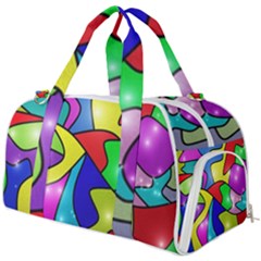 Modern Art Burner Gym Duffel Bag by gasi