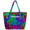 Colorful Design Zip Up Canvas Bag View3