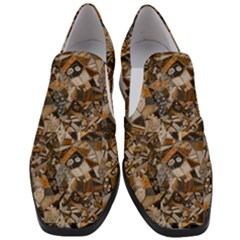 Background Graphic Beautiful Wallpaper Abstract Women Slip On Heel Loafers by Uceng