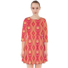 Background Pattern Texture Design Wallpaper Smock Dress by Uceng