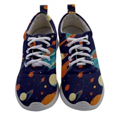 Space Galaxy Planet Universe Stars Night Fantasy Women Athletic Shoes by Uceng