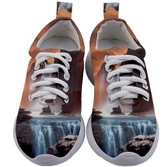 Water Waterfall Nature River Lake Planet Fantasy Kids Athletic Shoes by Uceng