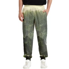 Waterfall River Fantasy Dream Planet Matte Men s Elastic Waist Pants by Uceng
