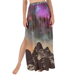 Mountain Space Galaxy Stars Universe Astronomy Maxi Chiffon Tie-up Sarong by Uceng