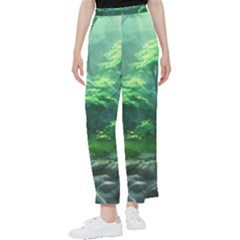River Forest Woods Nature Rocks Japan Fantasy Women s Pants  by Uceng