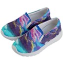 Fantasy Japan Mountains Cherry Blossoms Nature Kids Lightweight Slip Ons View2