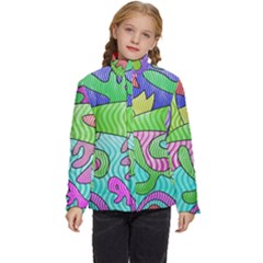 Colorful Stylish Design Kids  Puffer Bubble Jacket Coat by gasi