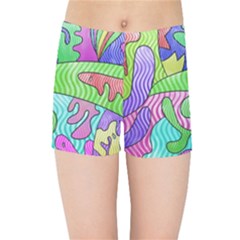 Colorful Stylish Design Kids  Sports Shorts by gasi