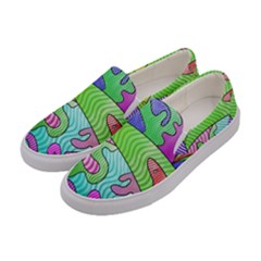 Colorful Stylish Design Women s Canvas Slip Ons by gasi