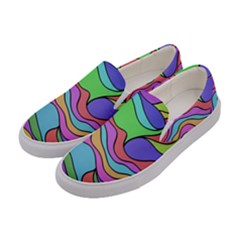 Colorful Stylish Design Women s Canvas Slip Ons by gasi