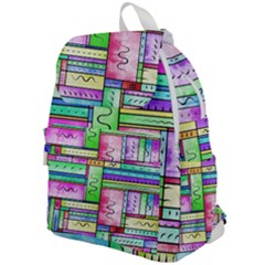 Colorful Pattern Top Flap Backpack by gasi