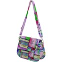 Colorful pattern Saddle Handbag View2