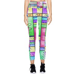 Colorful Pattern Pocket Leggings  by gasi