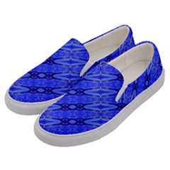 Abstract Tech Modern Pattern Men s Canvas Slip Ons by dflcprintsclothing