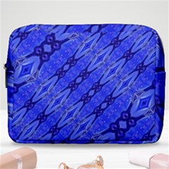 Abstract Tech Modern Pattern Make Up Pouch (large) by dflcprintsclothing