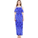 Abstract Tech Modern Pattern Draped Sleeveless Chiffon Jumpsuit View1
