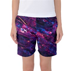 Space Futuristic Shiny Abstraction Women s Basketball Shorts by Pakemis