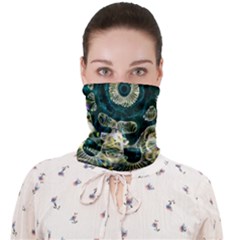 Fractal Glowing Kaleidoscope Wallpaper Art Design Face Covering Bandana (adult) by Pakemis