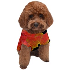 Fractal Mandelbrot Set Pattern Art Dog T-shirt by Ravend