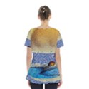 Abstract Painting Art Texture Skirt Hem Sports Top View2