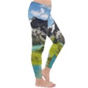 Aerial View Of Mountain And Body Of Water Classic Winter Leggings View3