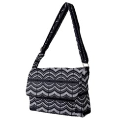 Abstract Geometric Collage Pattern Full Print Messenger Bag (l) by dflcprintsclothing