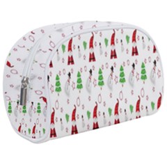 Santa Claus Snowman Christmas  Make Up Case (medium) by artworkshop