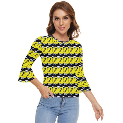 Smile Bell Sleeve Top by Sparkle