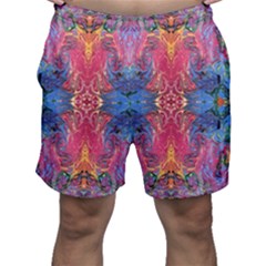 Firey Repeats I Men s Shorts by kaleidomarblingart