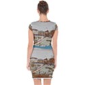 Birds And People On Lake Garda Capsleeve Drawstring Dress  View2