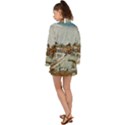 Birds And People On Lake Garda Long Sleeve Kimono View2