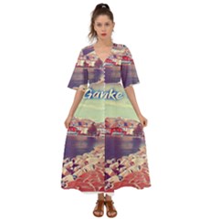Garda! Kimono Sleeve Boho Dress by ConteMonfrey
