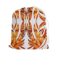 Dragon Symmetry I Drawstring Pouch (2xl) by kaleidomarblingart